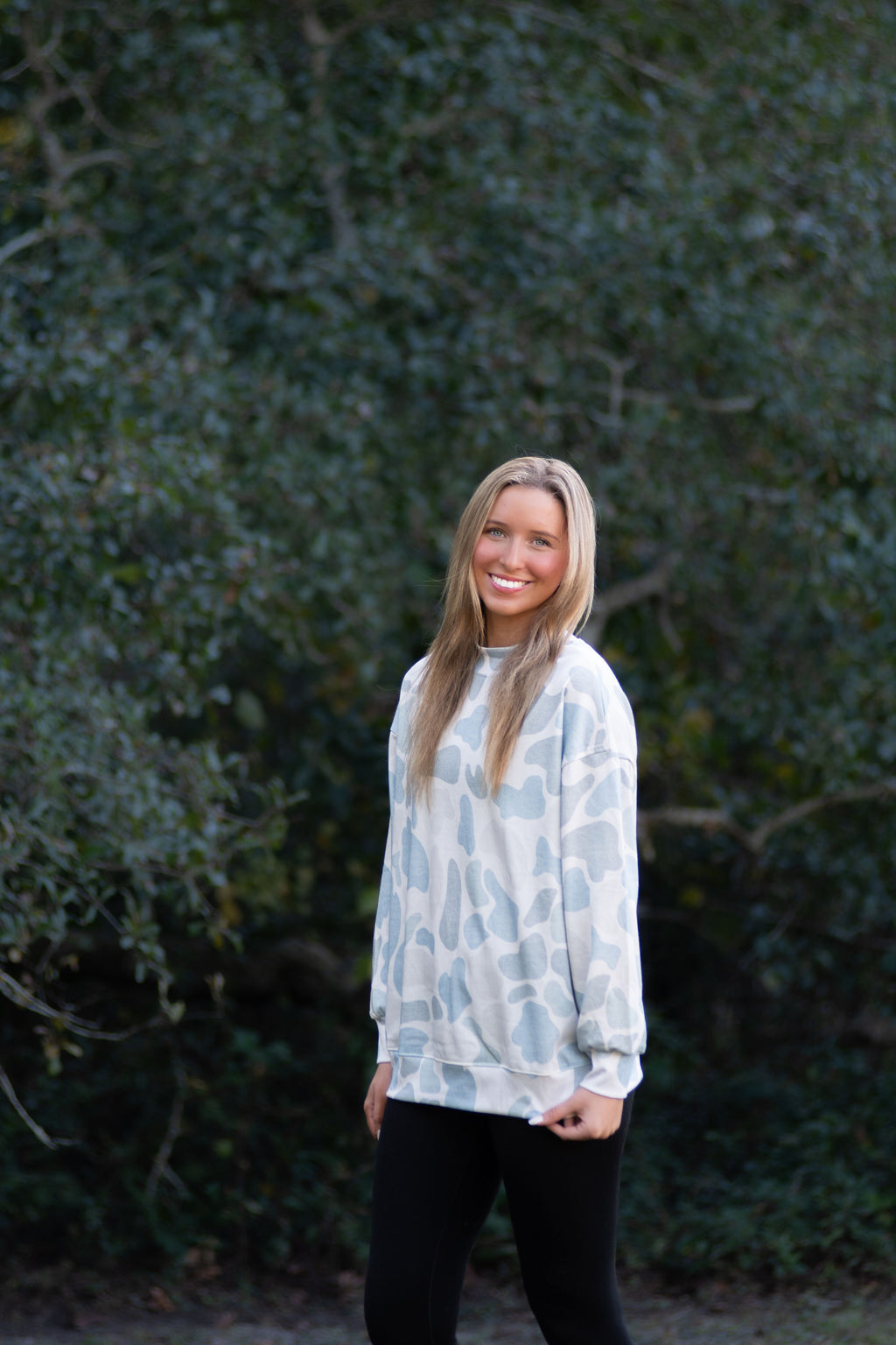 Lightweight Camo Mockneck