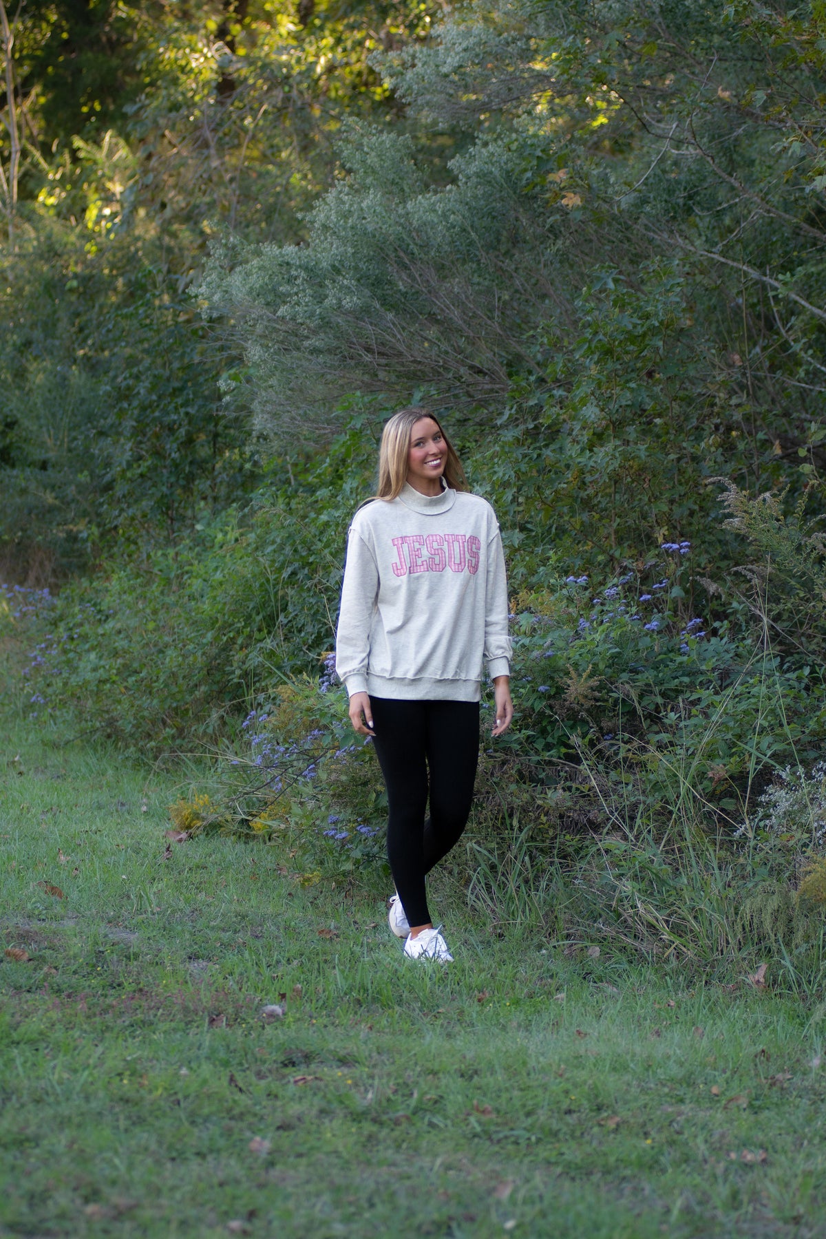 Lightweight Jesus Mockneck