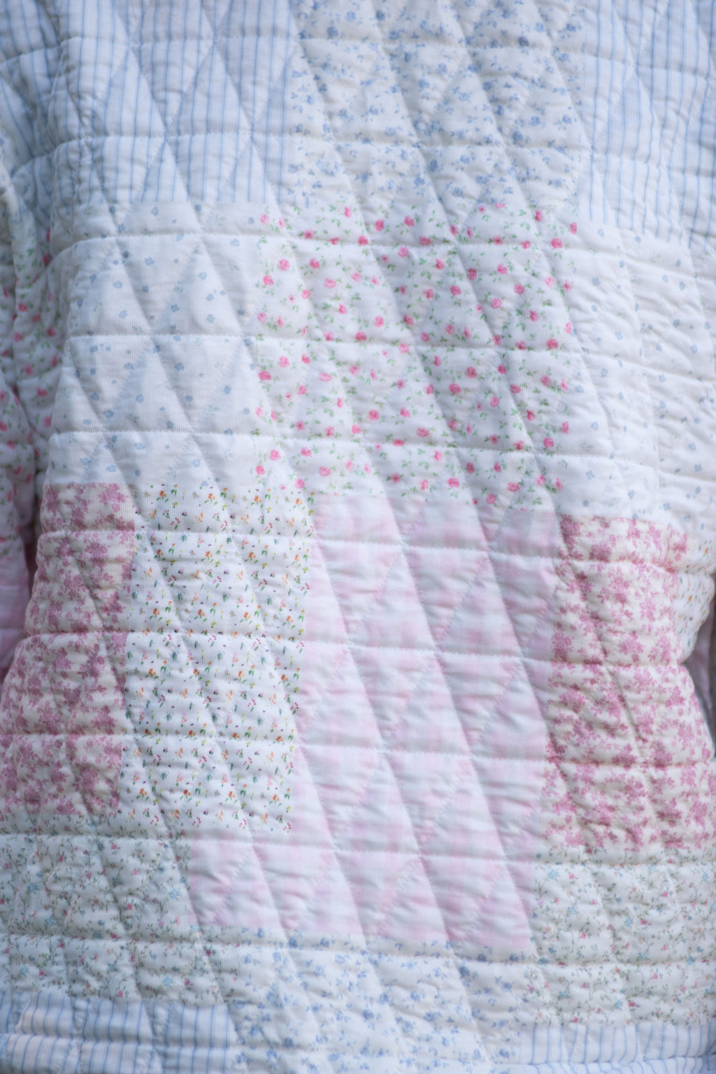 Floral Quilted Short and Sweatshirt Set