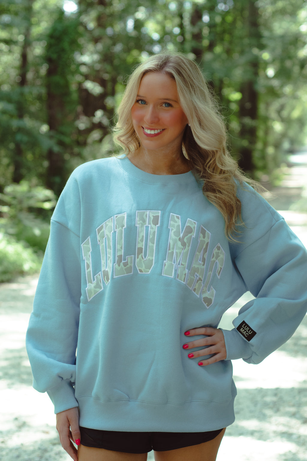 Lulu Mac Blue Camo Sweatshirt