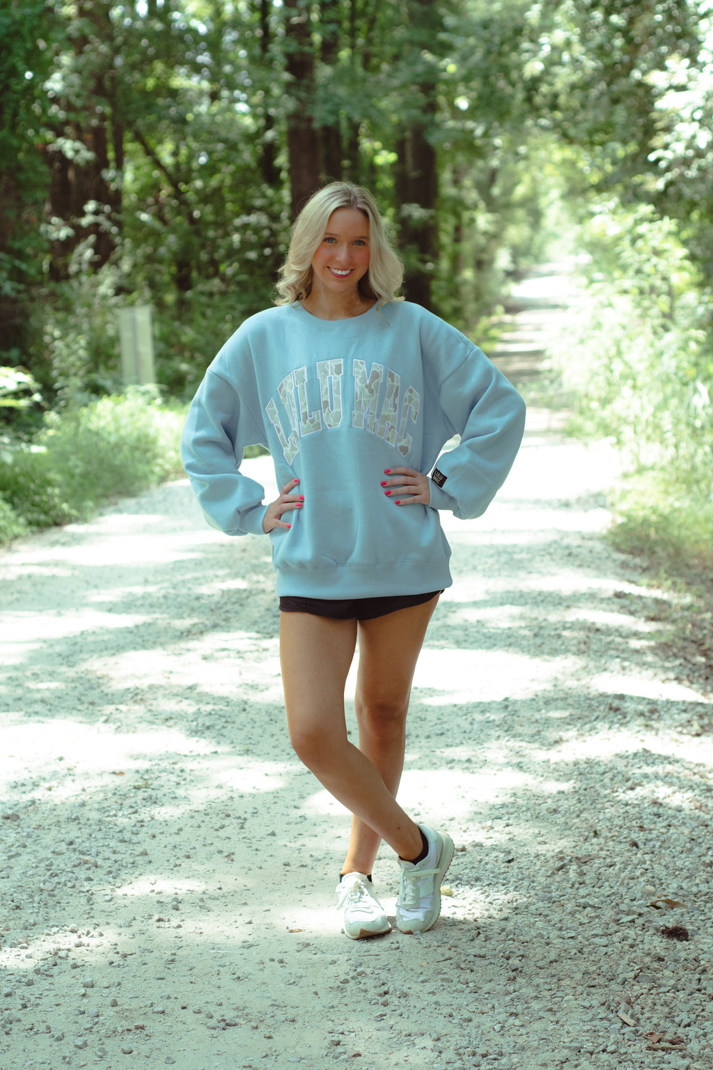 Lulu Mac Blue Camo Sweatshirt