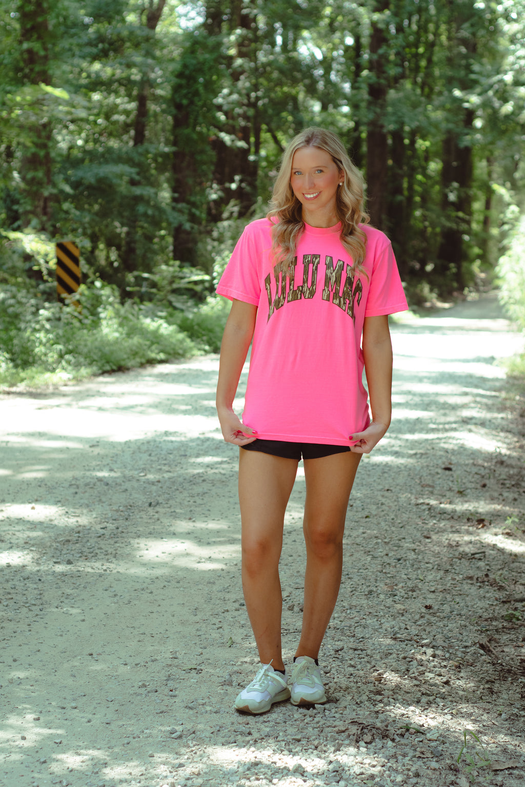 Lulu Mac Mossy Oak Pink Camo T-shirt