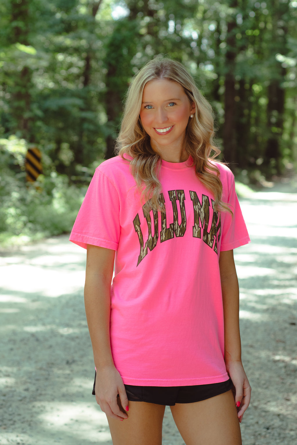 Lulu Mac Mossy Oak Pink Camo T-shirt