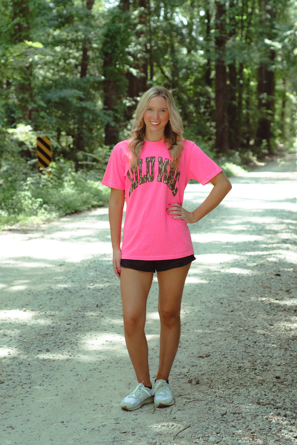Lulu Mac Mossy Oak Pink Camo T-shirt