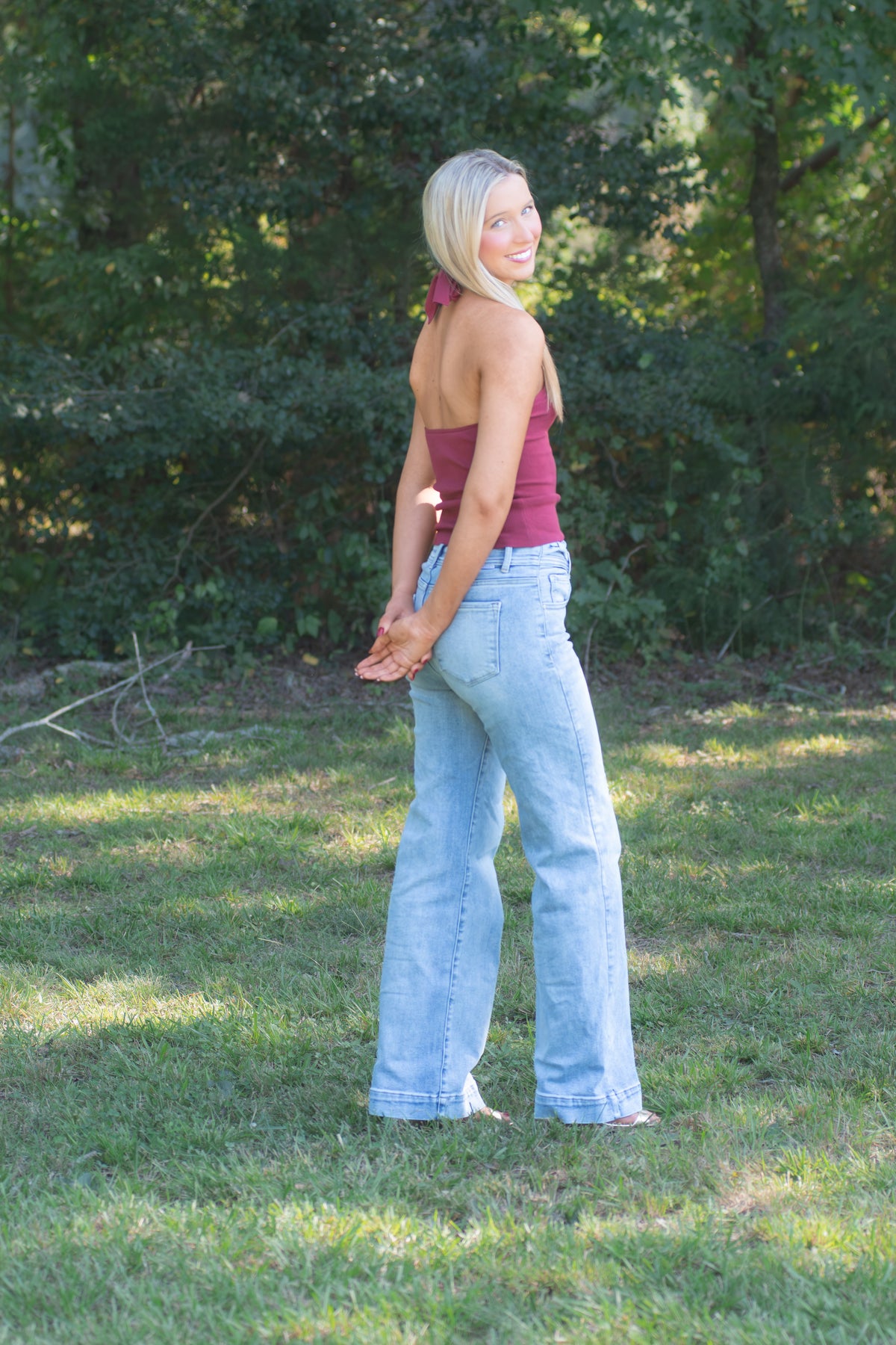 Garnet Sweater Halter Top