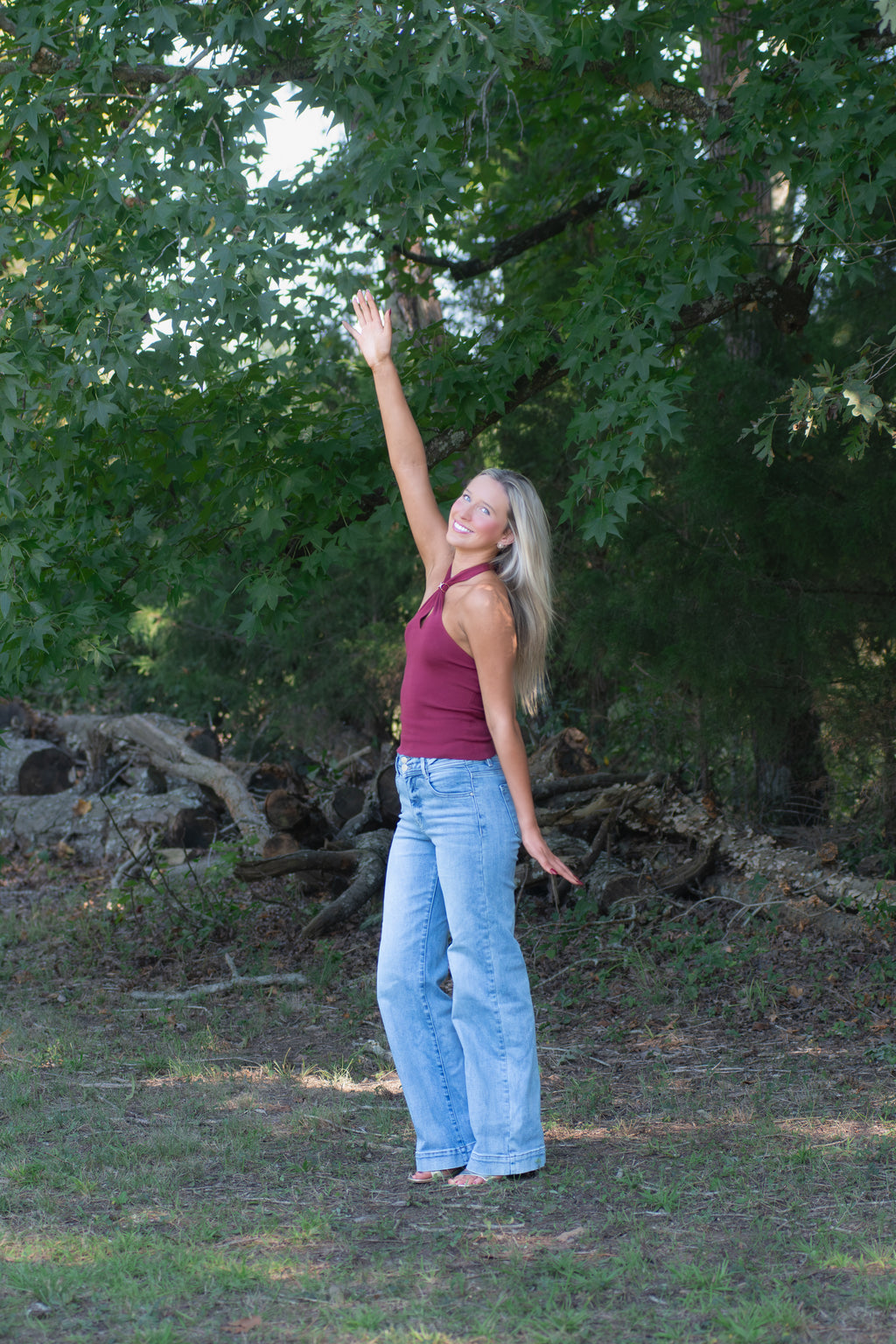 Garnet Sweater Halter Top