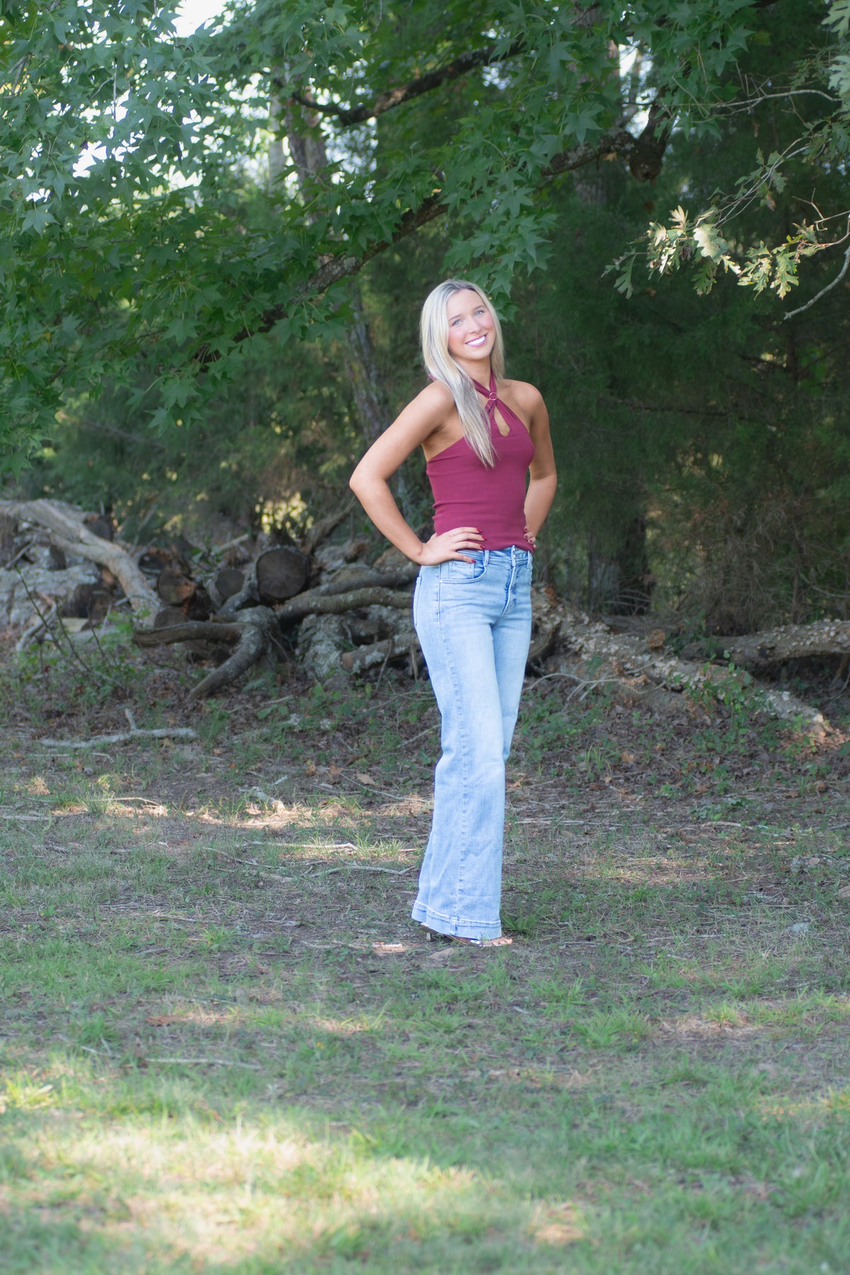 Garnet Sweater Halter Top